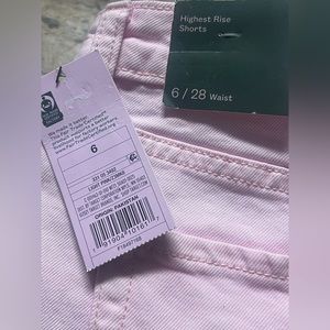 NWT - size 6 highest rise shorts